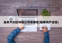 加拿大的区块链公司有哪些[加拿大产业链]